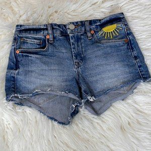 Blank NYC The Astor Cut-Off Rainbow/Sun Short
